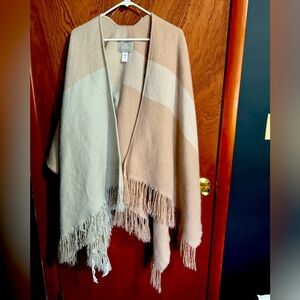 Soia & Kyo Shawl, light pink and beige